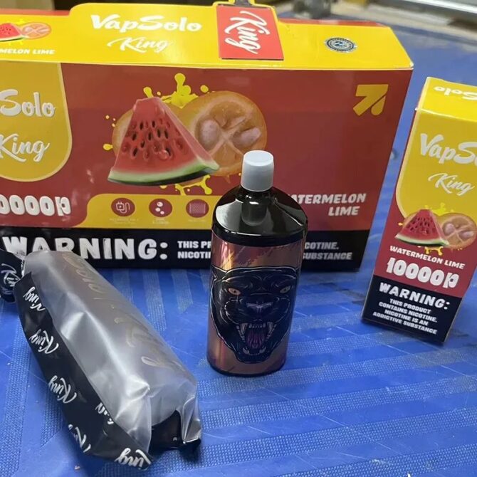 Vapsolo KING 10000 PUFFS Disposable Vape Device Kit E Cigarette Vaper 20ml 10K Puff Mesh Coil Airflow Control Electronic Cigar 20 Flavors
