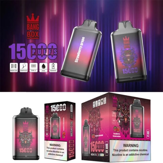 Bang box vape 15k Puff Disposable MOQ 10pcs Vapes Pen E Cigarette bang puff vapes 15000