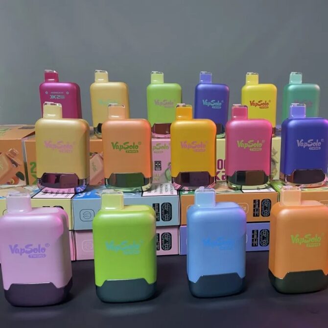 VAPSOLO Twins 20k PUFF Vapes Disposable Vaper Blendy Pens With Mesh Coil Digital Screen Display 15 Flavors Dual Tank 2 Flavor Options puff 20000