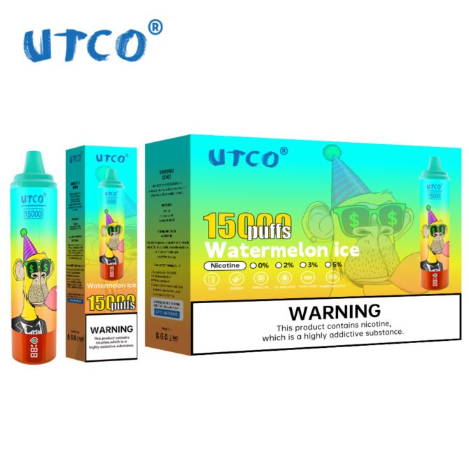 UTCO Tornado 15k Puffs MOQ 10pcs Eu ship Disposable E cigarettes Vape Pen  puff 15000 Vaper Desechable