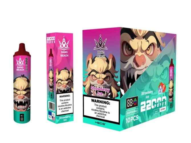 Authentic Bang Beach Vaper puff 22k Disposable Vape Mesh Coil Vaper Desechables Puff Tornado 22000