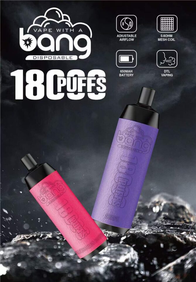 Bang 18k Puffs Crown Bar moq 10pcs Leather Disposable Vape Pen sigarette elettroniche VAPER puff 18000