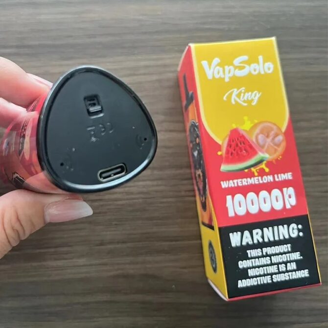 Vapsolo KING 10000 PUFFS Disposable Vape Device Kit E Cigarette Vaper 20ml 10K Puff Mesh Coil Airflow Control Electronic Cigar 20 Flavors