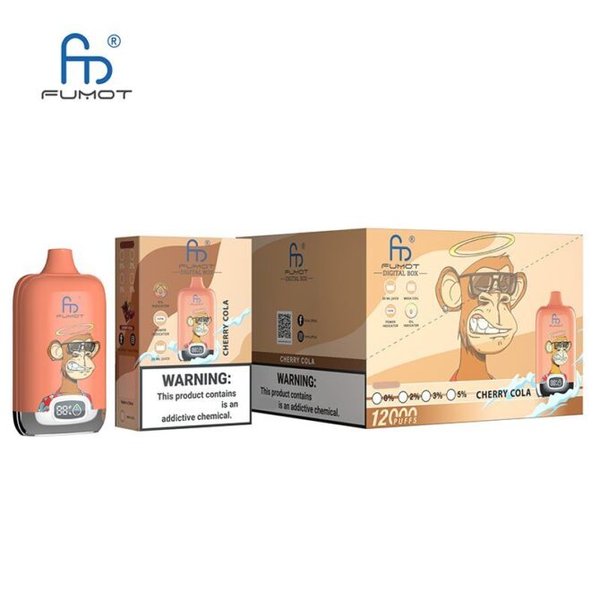 RandM Fumot Digital Box 12k puffs moq 10pcs vape shop Disposable E Cigarettes 12000 puff vapers