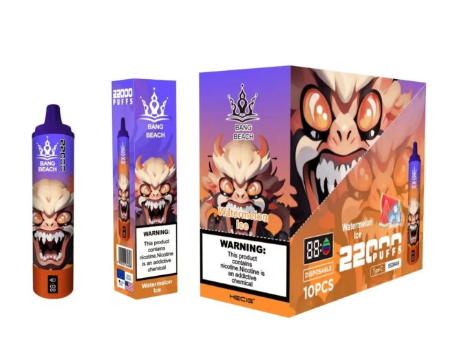 Authentic Bang Beach Vaper puff 22000 Disposable Vape Mesh Coil Vaper Desechables Puff 22k Tornado