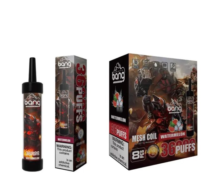 bang puff 36k MOQ 10pcs disposable vapes Rechargeable E Cigarettes Mesh Coil 40ML E-liquid LED color light vaper puff 36000