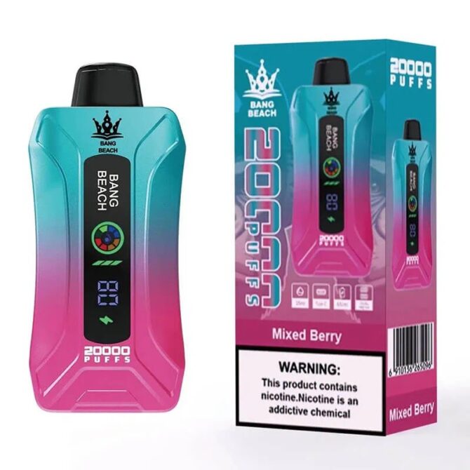 Bang Beach 20000 20k Puff Smart Display Screen Dual Mesh 35ml Disposable Vapes