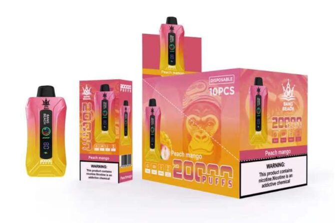 Bang Beach 20k Puff MOQ 10pcs Smart Display Screen Dual Mesh 35ml Disposable Vapes puff 20000