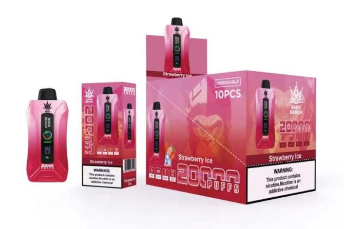 Bang Beach 20000 20k Puff Smart Display Screen Dual Mesh 35ml Disposable Vapes