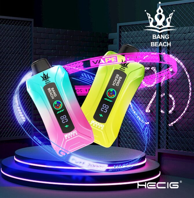 Bang Beach 20000 20k Puff Smart Display Screen Dual Mesh 35ml Disposable Vapes
