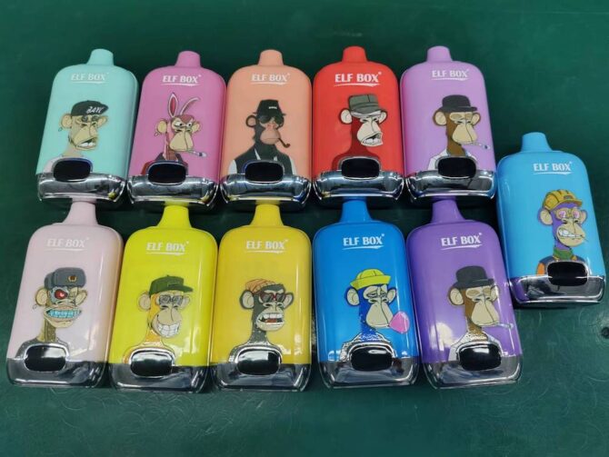 ELF box digital 12000 puffs LED display Disposable Sigaretta Elettronica Vape 12k Puff
