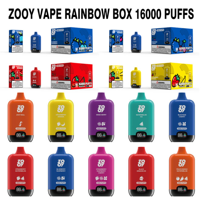 zooy 16k Puffs digital Moq 10pcs Eu Warehouse puff e cigarettes disposable vape 650mah prefilled 29ml Pod Mesh Coil puff 16k 16000