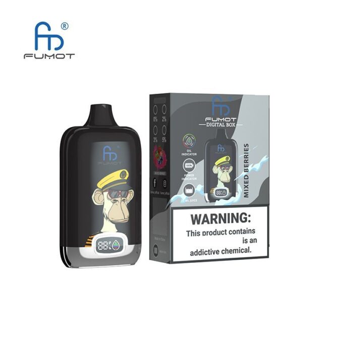 RandM Fumot Digital Box 12k puffs moq 10pcs vape shop Disposable E Cigarettes 12000 puff vapers