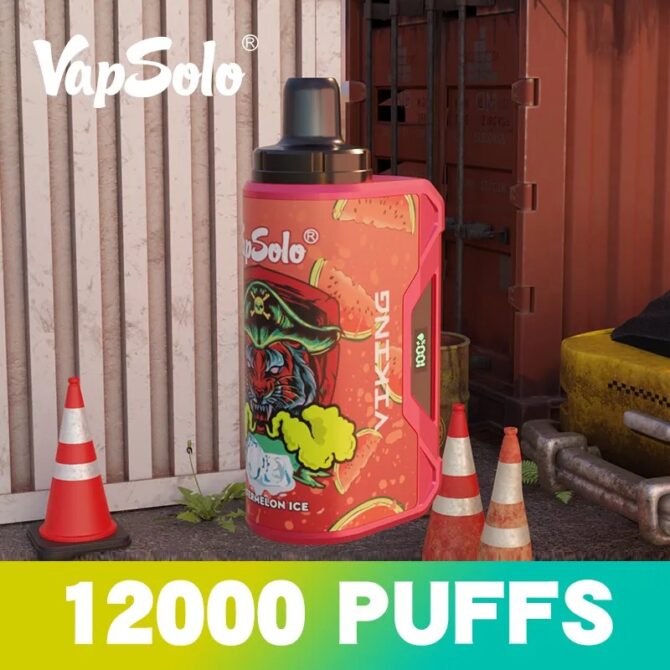 Vapsolo 12000 PUFF VAPER Disposable Vape E Cigarettes Pen LCD Screen Mesh Coil Prefilled Pod 12K PUFFS Rechargeable Shisha Pen 15 Flavors