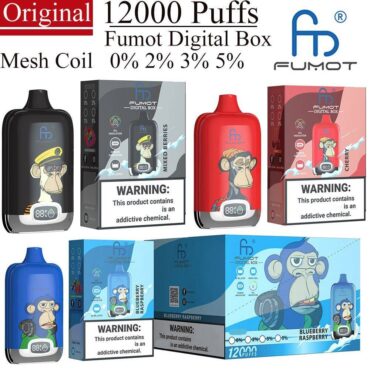 RandM Fumot Digital Box 12k puffs moq 10pcs vape shop Disposable E Cigarettes 12000 puff vapers