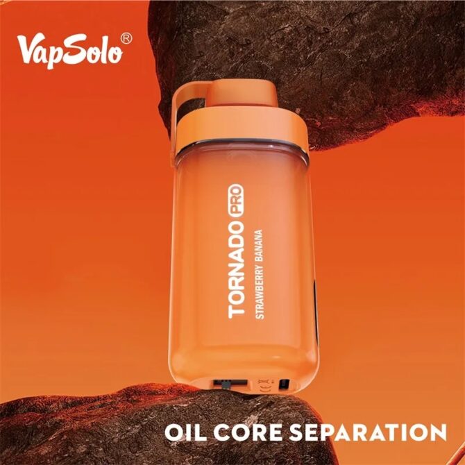 VAPSOLO Tornado Pro 12K Puff Vapes Disposable Vape Pen Mesh Coil 12000 PUFFS E Zigarette Airflow RGB Led And Battery Power Indicator Light