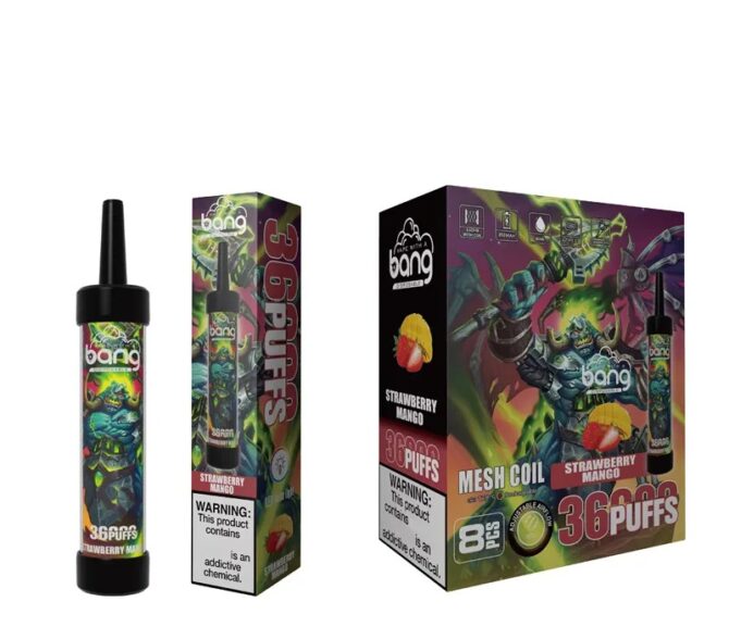 bang puff 36k MOQ 10pcs disposable vapes Rechargeable E Cigarettes Mesh Coil 40ML E-liquid LED color light vaper puff 36000