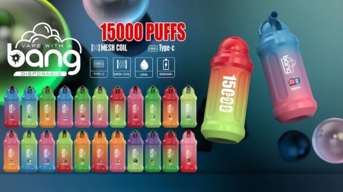 Original Bang king 15k Disposable Vape Pen E Cigarette 650mah Rechargeable Battery 23ml Pod Mesh coil Vaper Vapes disposable Puff 15000
