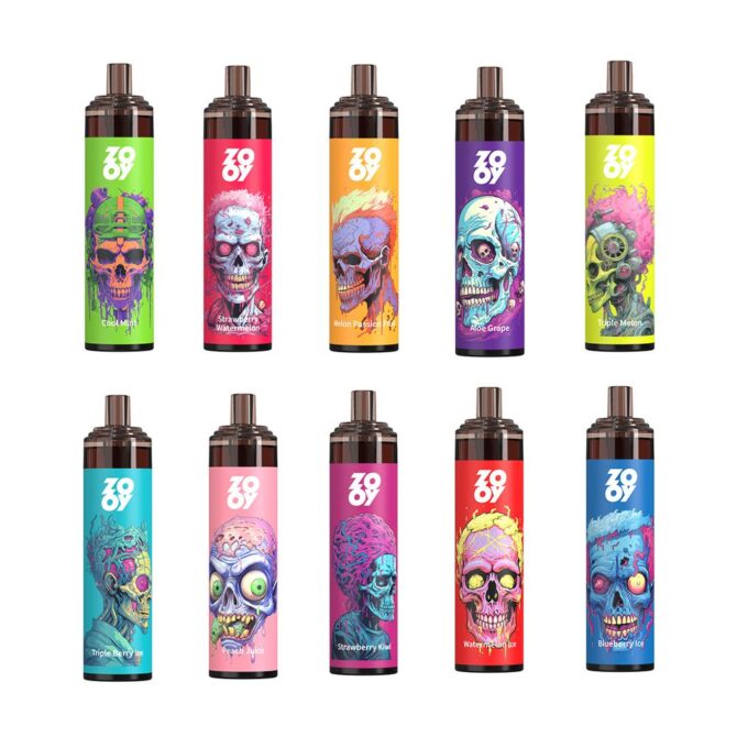 Eu warehouse Zooy Tornado 16000 Puff Disposable Vape Pen Electronic Cigarettes 26ml Pod Mesh Coil Glowing Colors Rechargeable Device Tornado Puff Vape