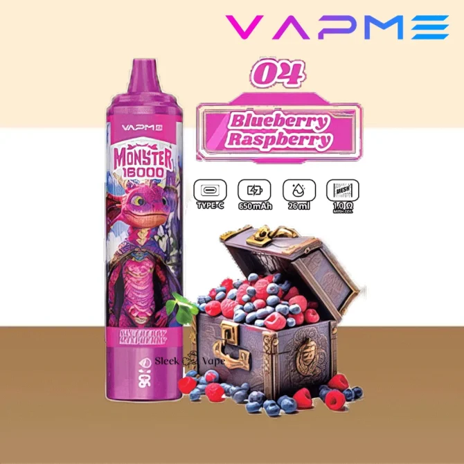 VAPME Monster Puff 16k Puffs 16000 LED Display Sigaretta Elettronica Vaper Desechable