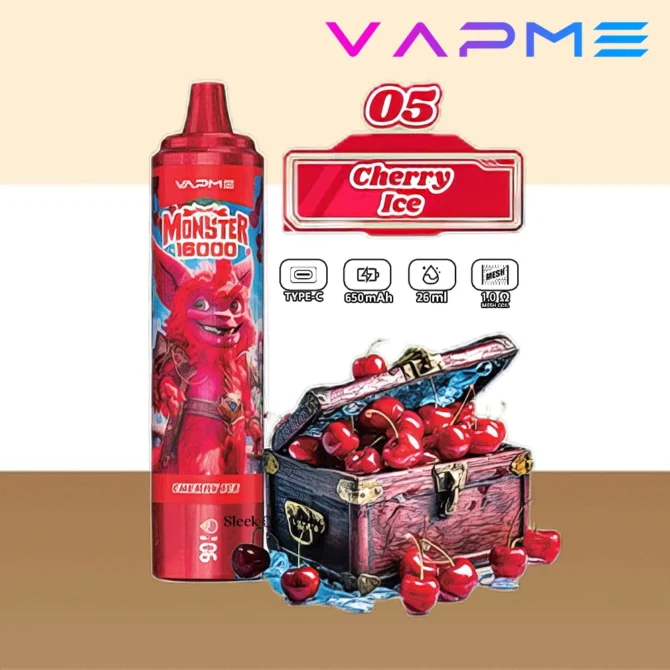 VAPME Monster Puff 16k Puffs 16000 LED Display Sigaretta Elettronica Vaper Desechable