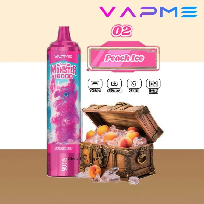 VAPME Monster Puff 16k Puffs 16000 LED Display Sigaretta Elettronica Vaper Desechable