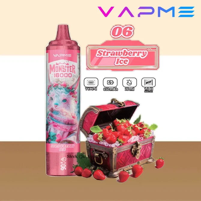 VAPME Monster Puff 16k Puffs 16000 LED Display Sigaretta Elettronica Vaper Desechable
