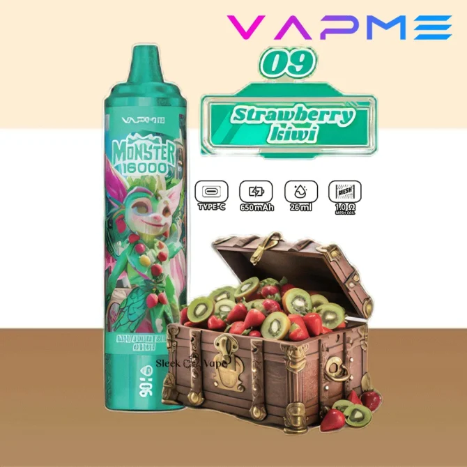 VAPME Monster Puff 16k Puffs 16000 LED Display Sigaretta Elettronica Vaper Desechable