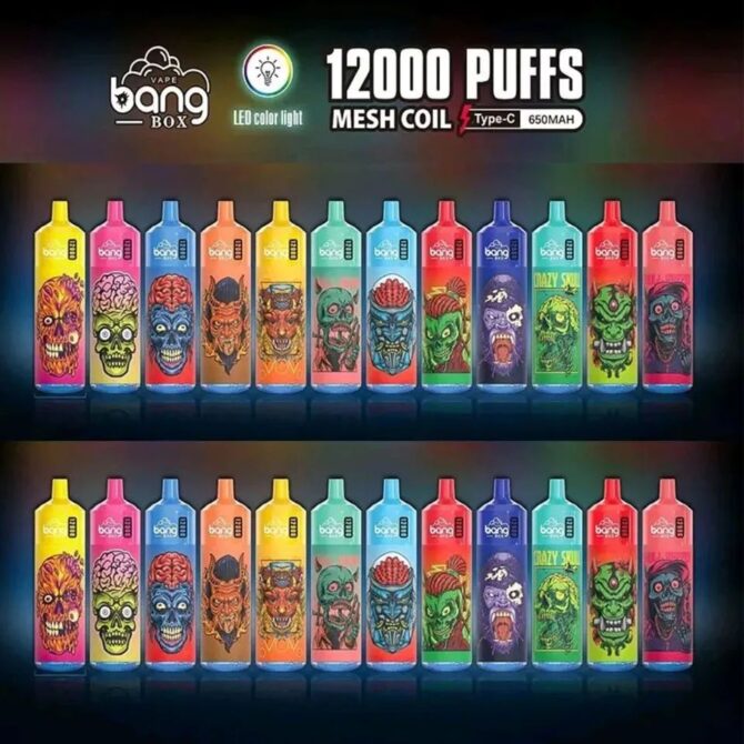 Original Bang 12000 12K Puffs 850mAh 20ml Prefilled Pod With Battery Disposable E Cigarettes Vaper bang box