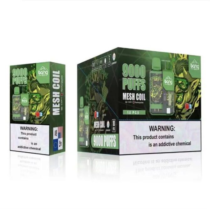 Bang Box 9000 Puffs Rechargeable LED Display Disposable Vapes Sigaretta Elettronica Puffs 9k
