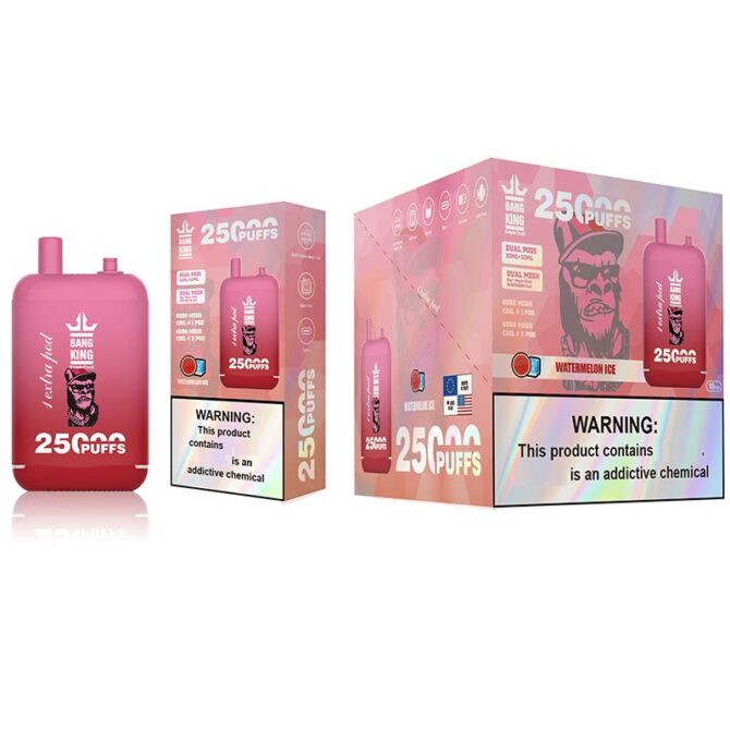 Original Bang king 25000 puff vapes disposable puff E-Zigaretten 46ml dual pod 0.8 Ohm Mesh Coil 0 % 2 % 3 % 5 % 650 mAh Bettery Puffs 25k