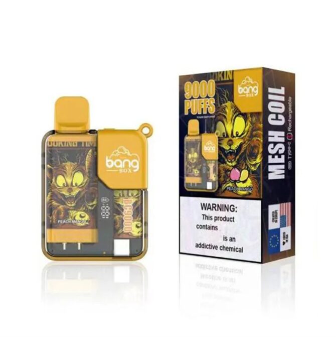Bang Box 9000 Puffs Rechargeable LED Display Disposable Vapes Sigaretta Elettronica Puffs 9k