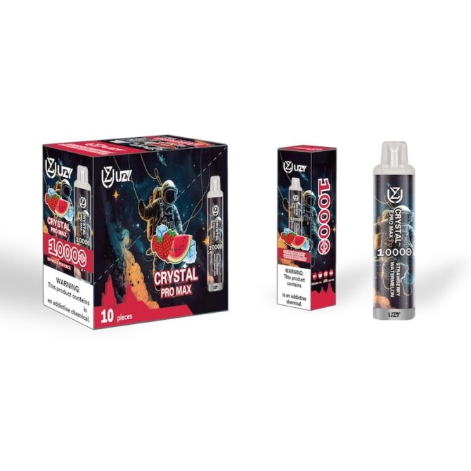 Original UZY crystal vape Pro Max 10000 Puff disposable vapes 0% 2% 3% 5% 16ml Pod 850mAh Rechargeable Battery cigarette electronique vs vapme crystal 7000 Pro Max 10k Puff