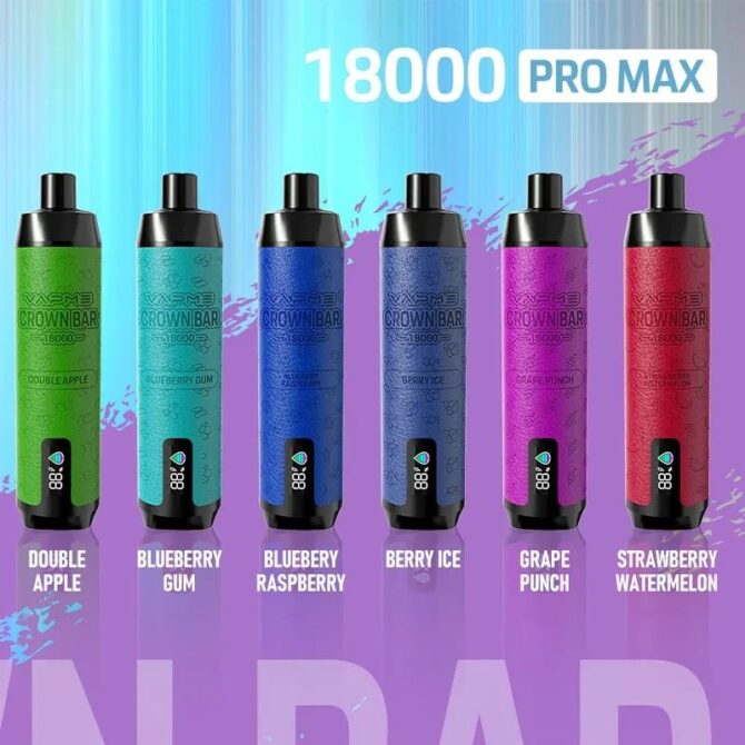 VAPME Crown Bar Puff 18000 Pro Max Leather Disposable Vape Puff 18k Vaper