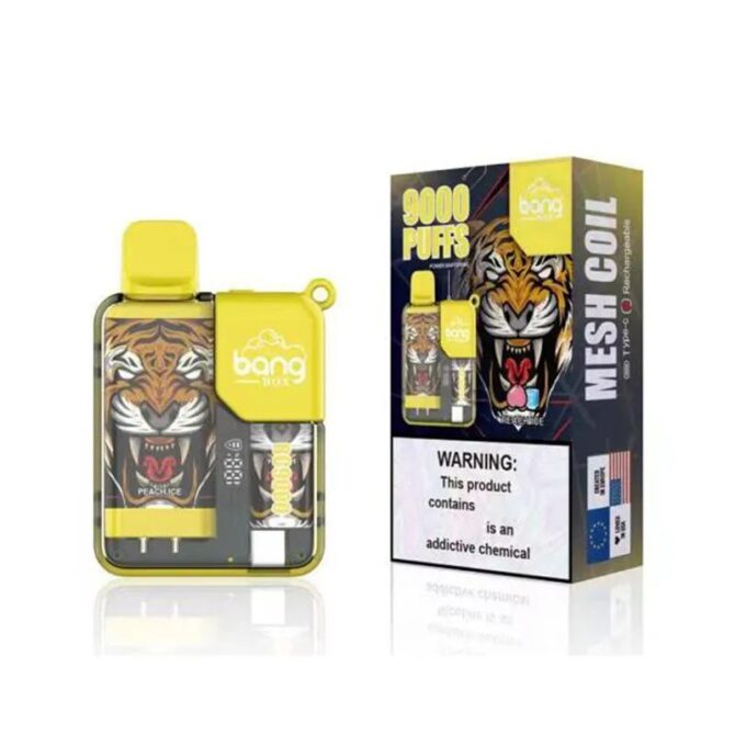 Bang Box 9000 Puffs Rechargeable LED Display Disposable Vapes Sigaretta Elettronica Puffs 9k