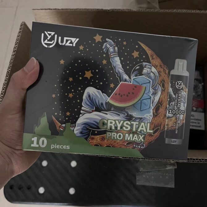 Original UZY crystal vape Pro Max 10000 Puff disposable vapes 0% 2% 3% 5% 16ml Pod 850mAh Rechargeable Battery cigarette electronique vs vapme crystal 7000 Pro Max 10k Puff