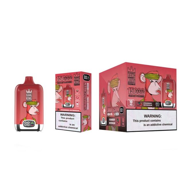 Bang King 15k Puffs MOQ 10pcs Vapes Digital Box Smart Screen Rechargeable Disposable Vape Puff 15000 Vaper