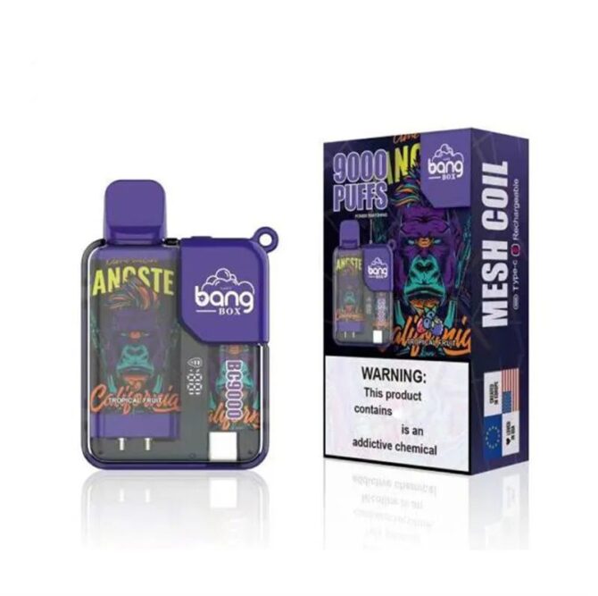 Bang Box 9000 Puffs Rechargeable LED Display Disposable Vapes Sigaretta Elettronica Puffs 9k