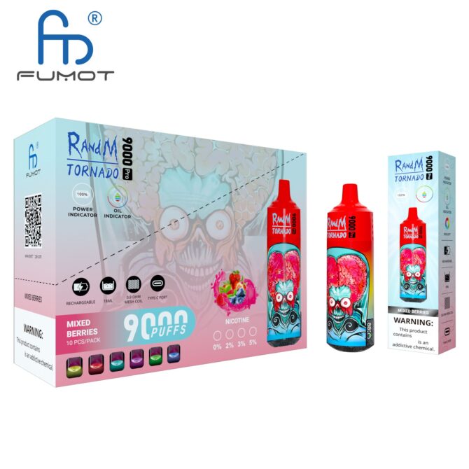 RandM Tornado 9k 9000 PRO Puffs LED display Disposable E Cigarettes vapen tornado puff randmvapes