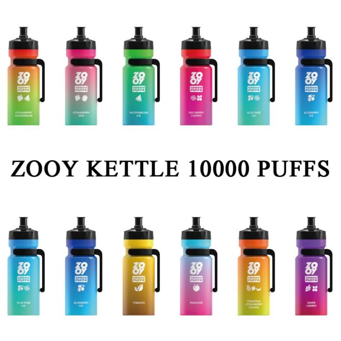 puff zooy bar vape kettle 10000 puff airflow control vapes disposable 650mah Rechargeable Battery 22ml Pod mesh coil e cigarette prefilled carts vaper puff 10k