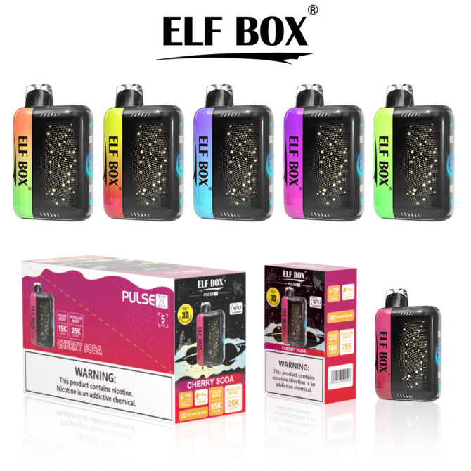 ELF BOX PULSE X 25000 Puffs Regular to 15000 Puffs Pulse vapes disposable puff vape pen how to vape