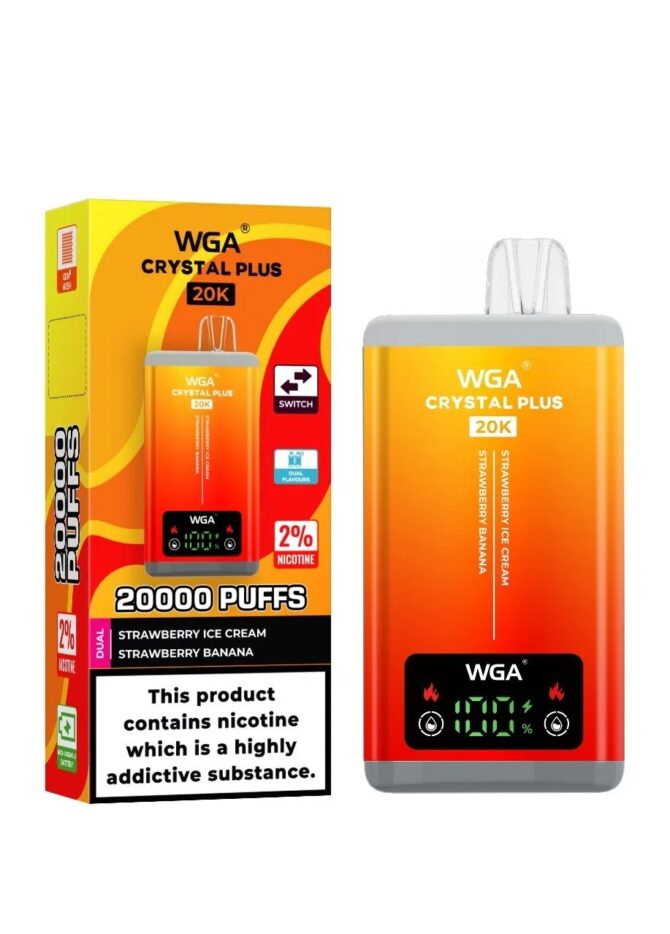 WGA Crystal Plus Switch 20000 Puffs Disposable Vape Dual flavor puff 20k