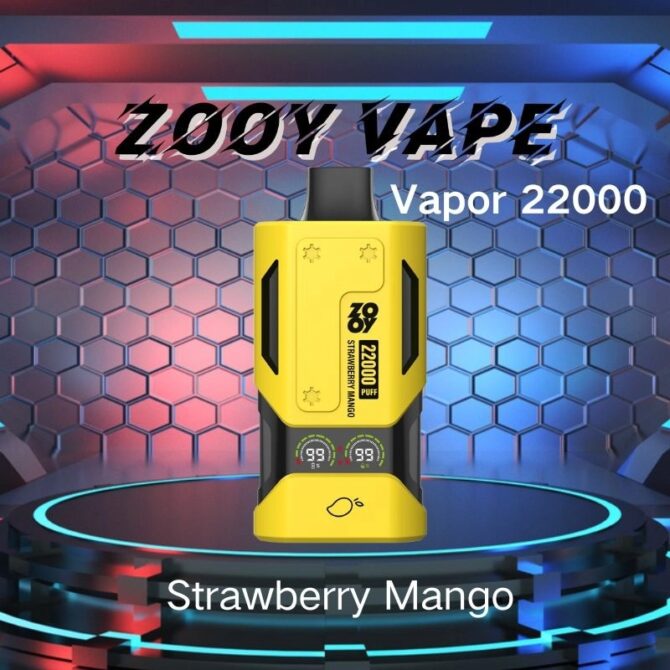ZOOY Vapor 22k PUFF MOQ 10pcs dual mesh coil Smart Display Screen Rechargeable 22000 puff