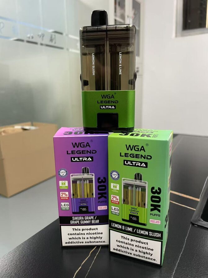 WGA Legend Ultra 30k MOQ 10 Refillable Vape TPD Compliant WGA 30000k Puff