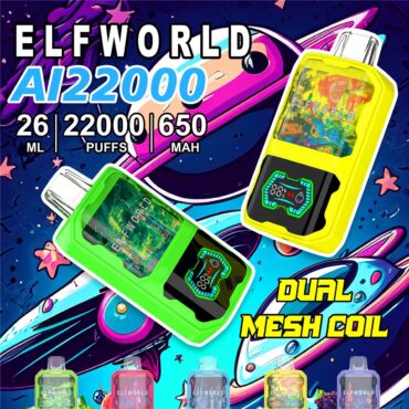 ELFWORLD AI 22k Puff Disposable Vape E Cigarette ELF WORLD Desechable Vaper Tornado Electronic Cigarette