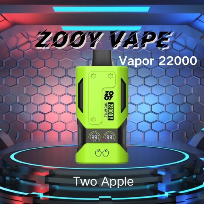 ZOOY Vapor 22k PUFF MOQ 10pcs dual mesh coil Smart Display Screen Rechargeable 22000 puff
