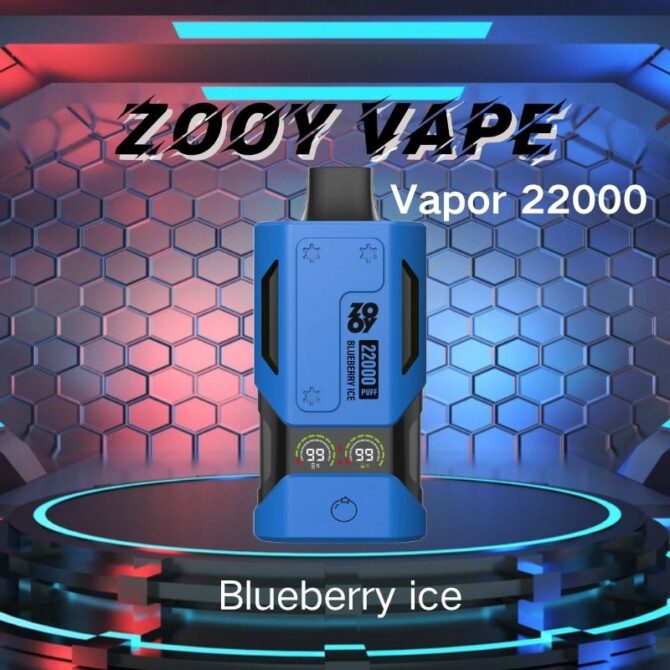 ZOOY Vapor 22000 PUFF Disposable Vape EU warehouse 22k puff