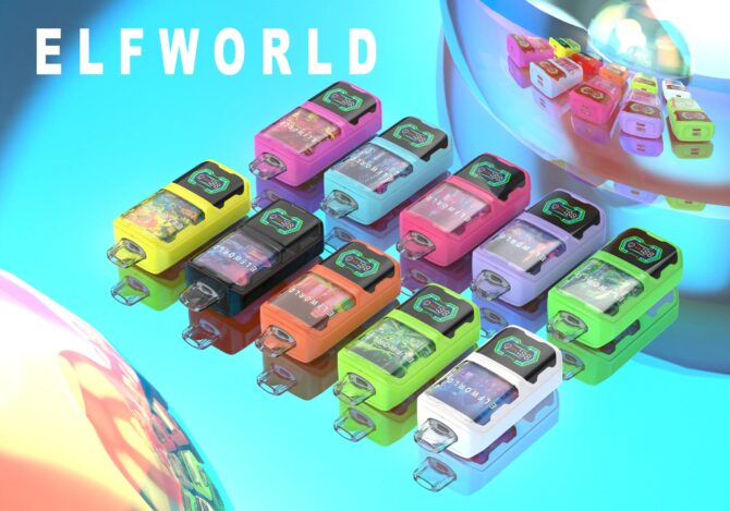 ELFWORLD AI 22k Puff Disposable Vape E Cigarette ELF WORLD Desechable Vaper Tornado Electronic Cigarette