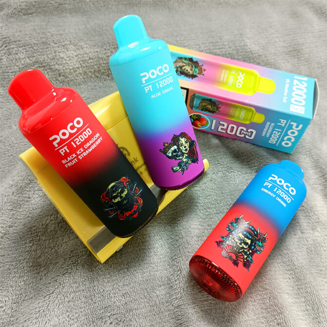 POCO PT12000 puff 12000 disposable vapes e cigarettes 22ML mesh coil vape shop near me puff 12k