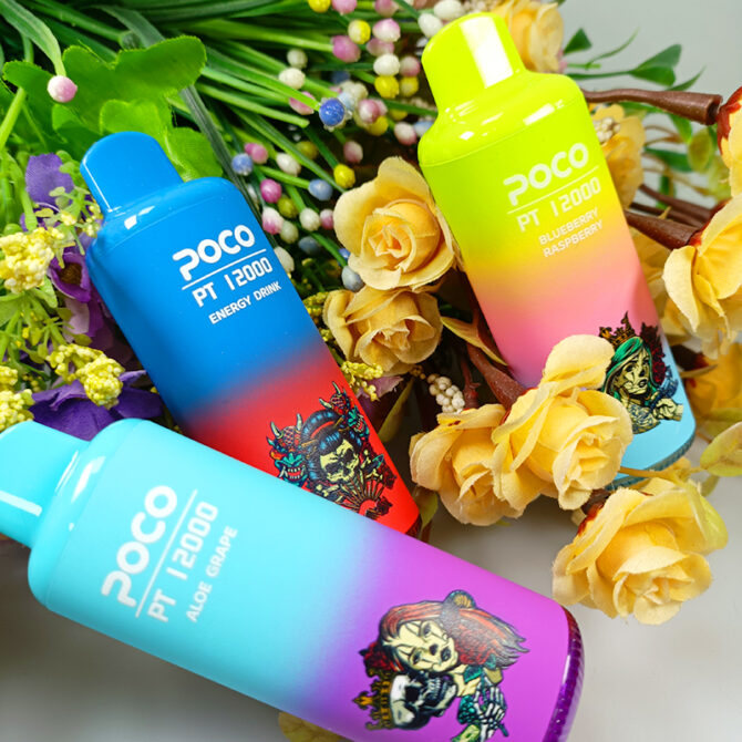 POCO PT12000 puff 12000 disposable vapes e cigarettes 22ML mesh coil vape shop near me puff 12k